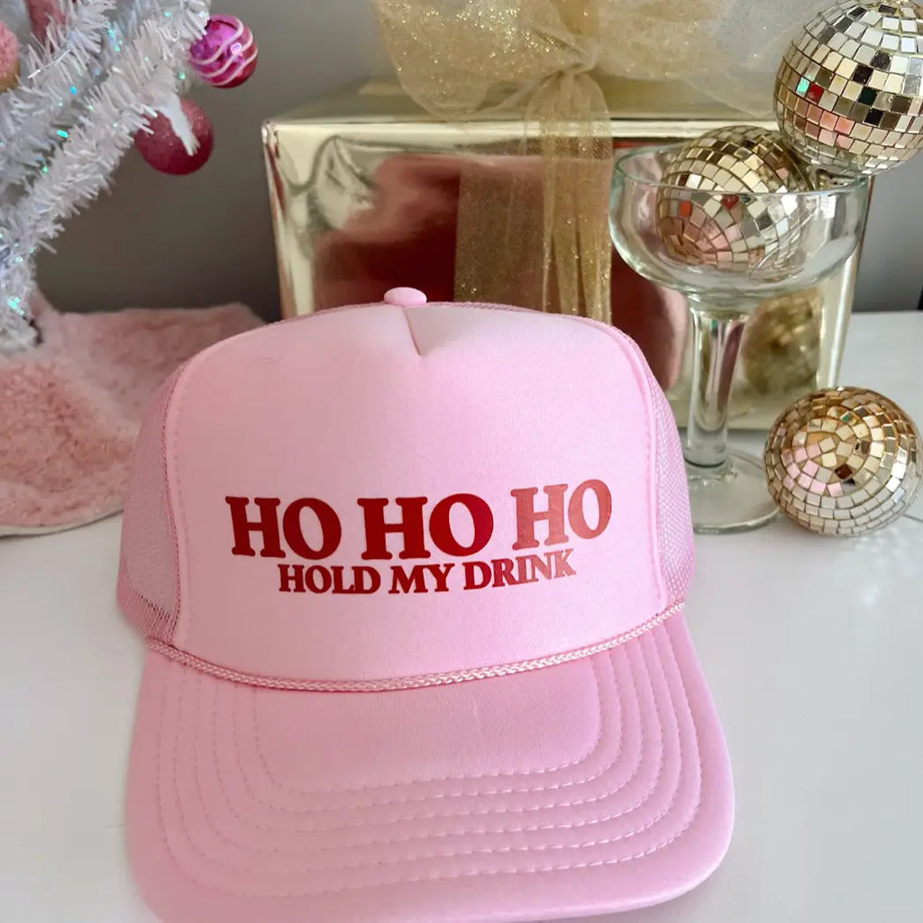 Ho Ho Ho Hold My Beer Trucker Hat