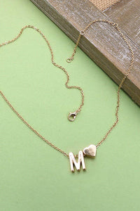 Heartfelt Initial Pendant Necklace