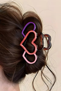 Heart Design Valentine's Day Acrylic Hair Claw Clip