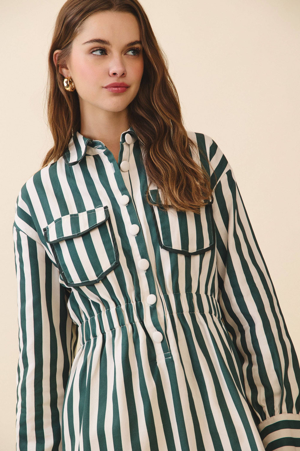 Greenwich Stripe Mini Dress