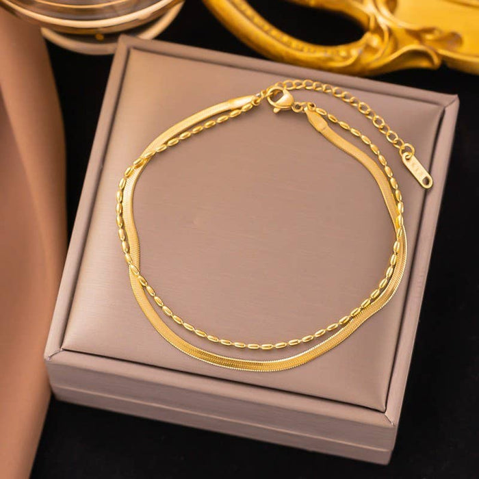 The Golden Muse Layered Bracelet