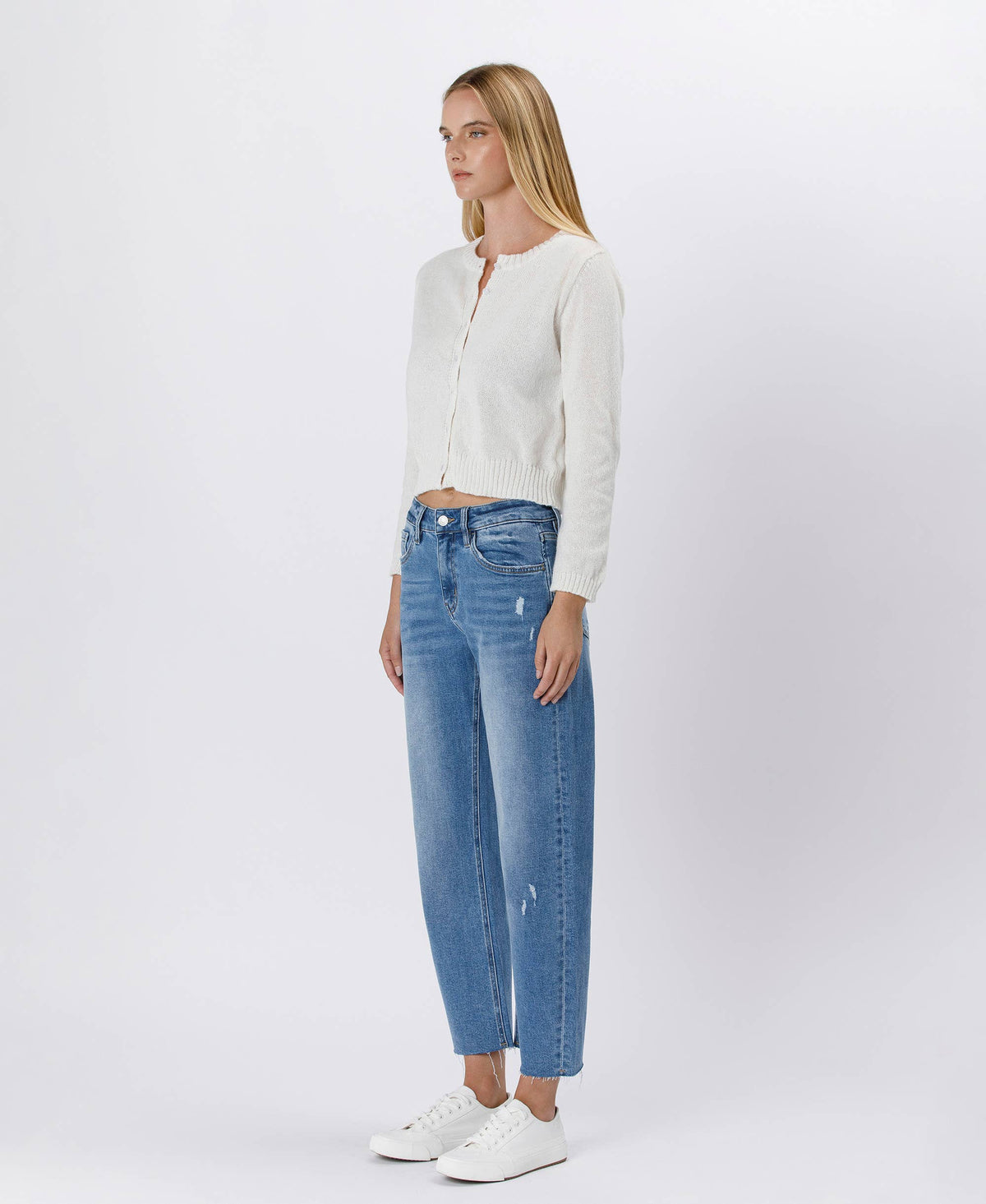 High Rise Barrel Jeans