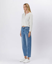 High Rise Barrel Jeans