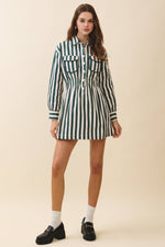 Greenwich Stripe Mini Dress