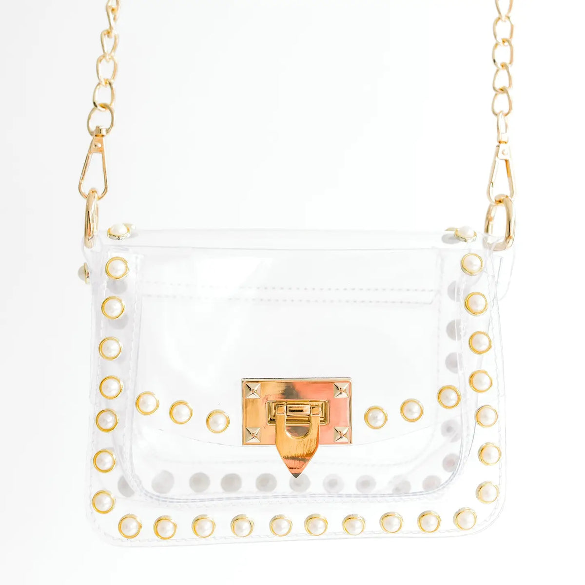 The Jackie Clear Bag in Pearl