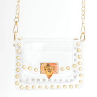 The Jackie Clear Bag in Pearl