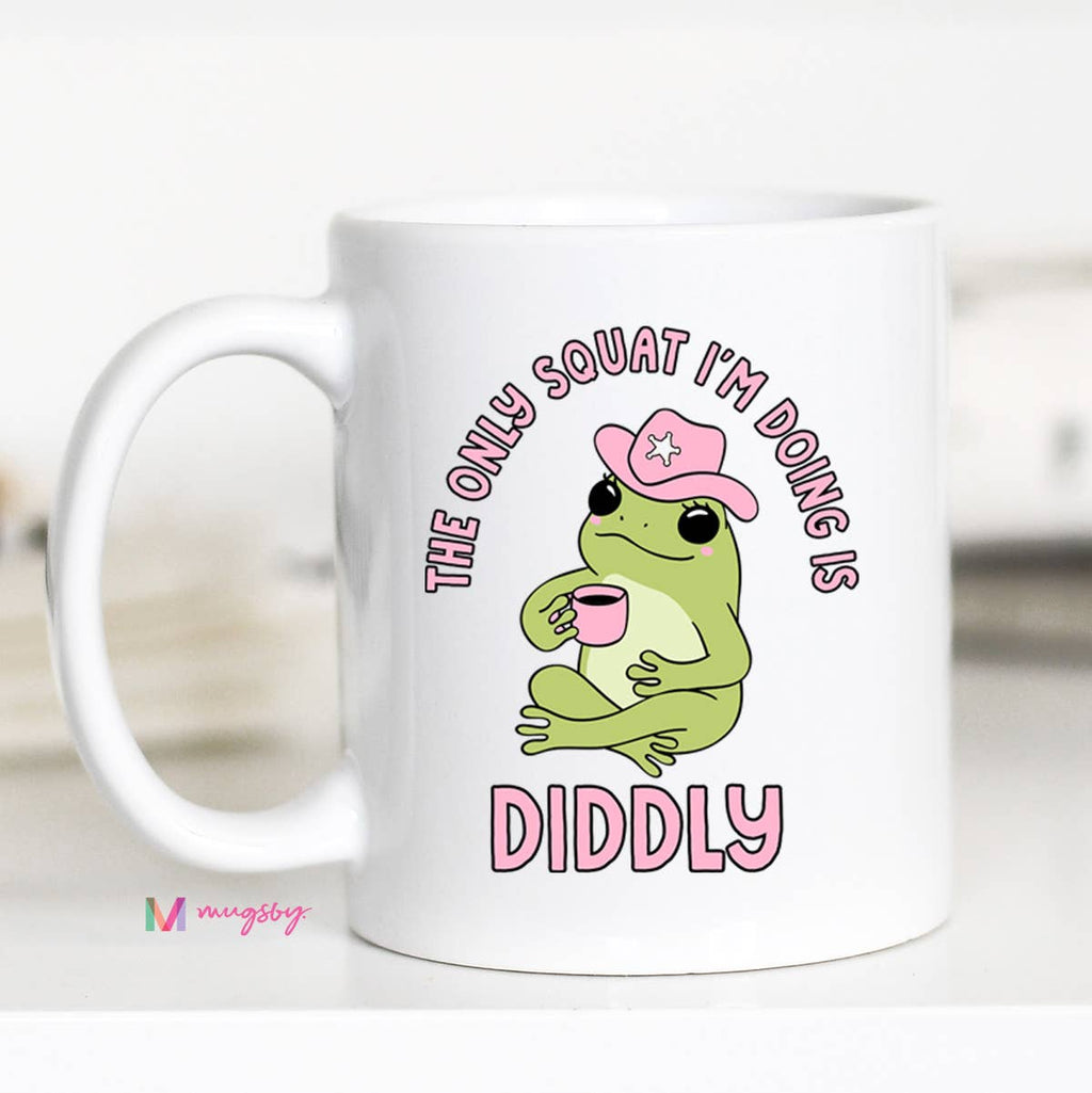 Diddly Squat Coffee Mug, Funny Ceramic Mug, The Only Squat