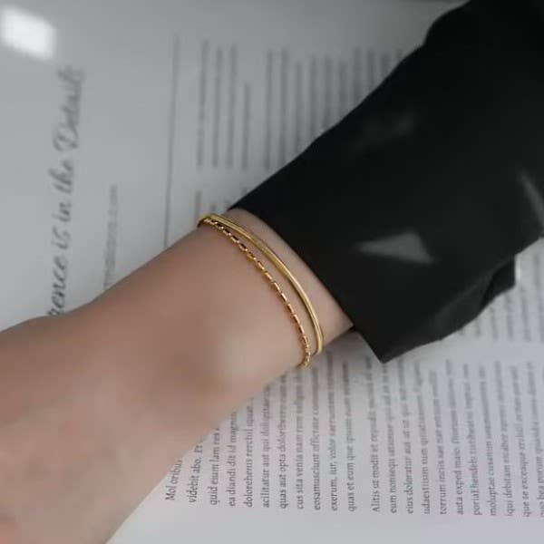 The Golden Muse Layered Bracelet