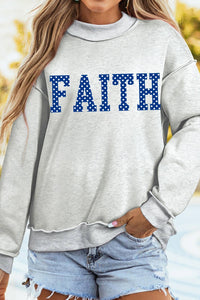 Faith Reversible Mock Neck Sweatshirt