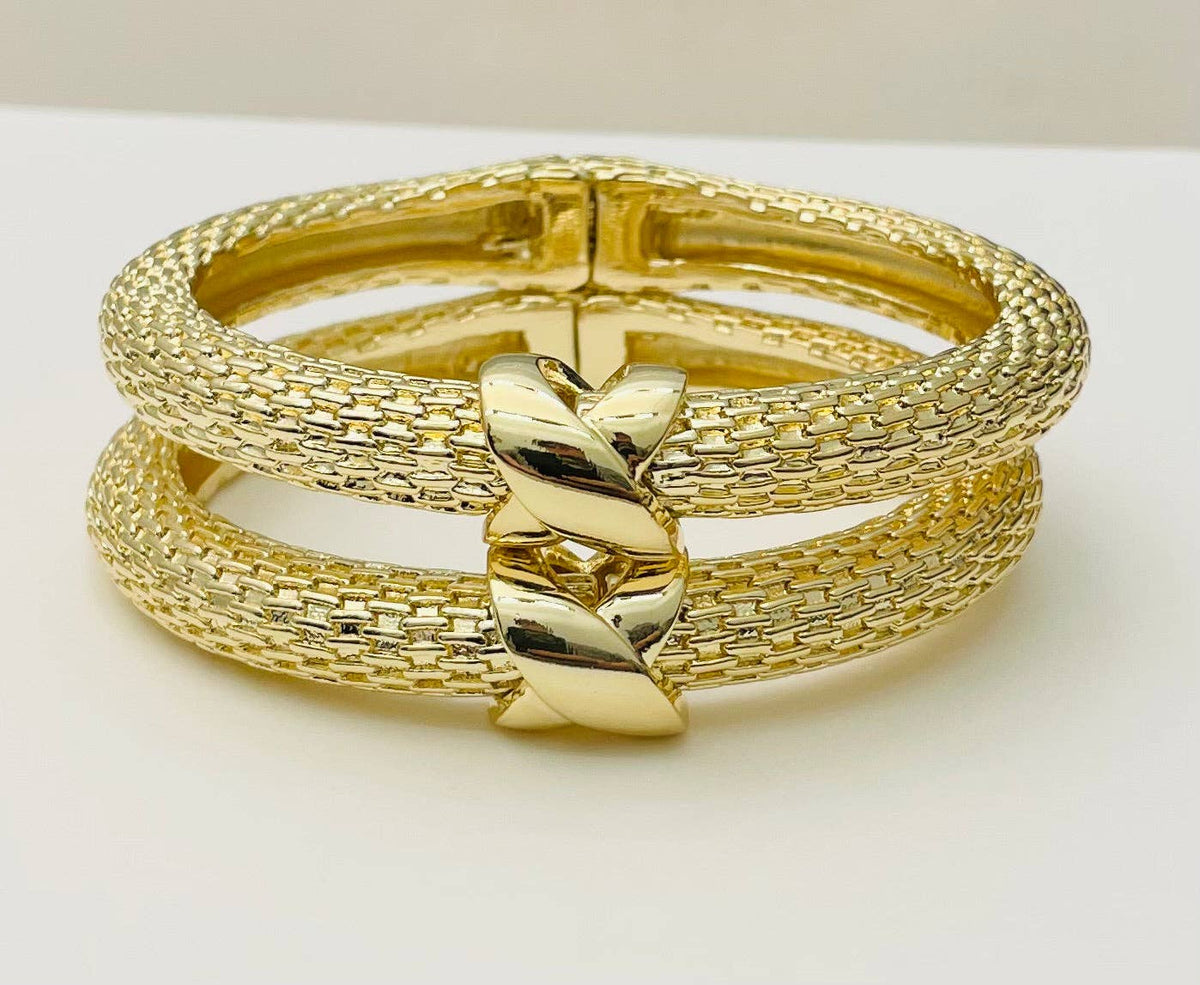 Woven Hinged Bracelet