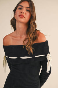 Ribbon & Romance Sweater Dress