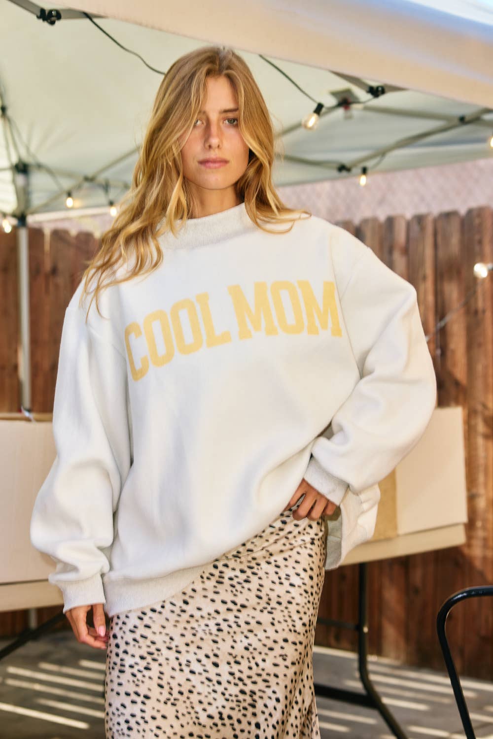 Cool Mom/Mother Reversible Mockneck Sweatshirt