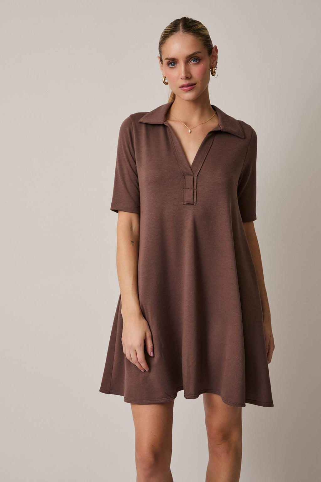 Merlot Moments Polo Dress