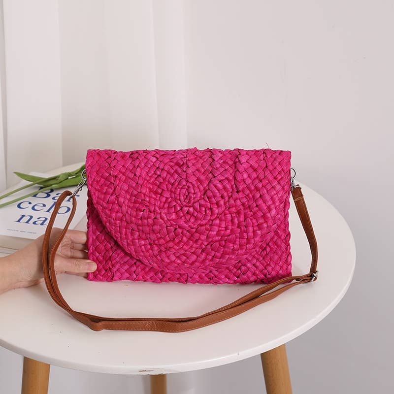 Eloise Straw Crossbody Bag