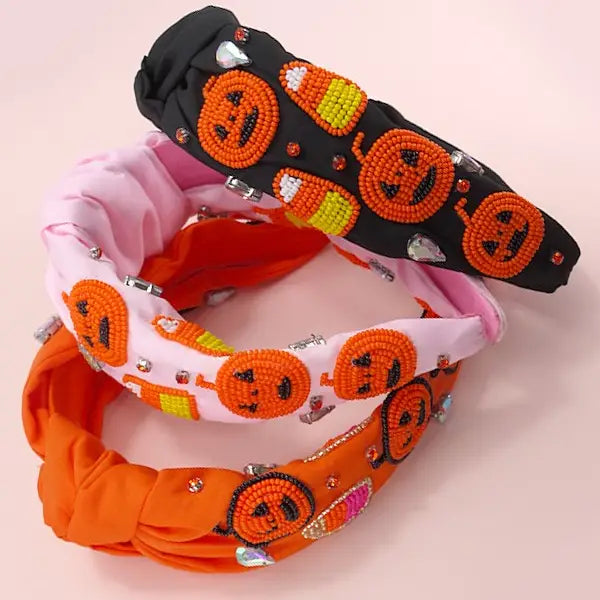 Halloween Candy Corn Headband in Orange