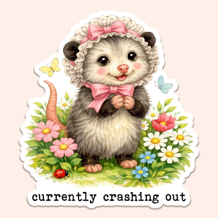 Crashing Out Sticker
