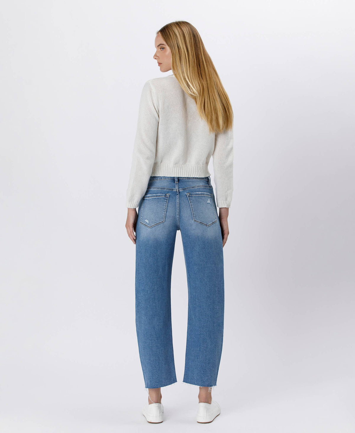 High Rise Barrel Jeans