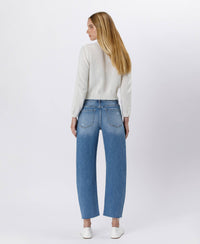 High Rise Barrel Jeans