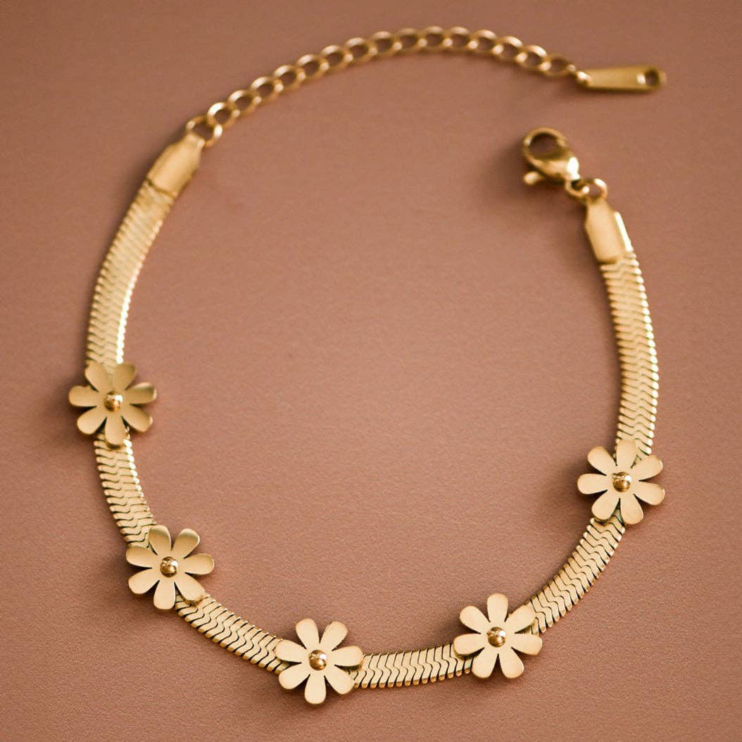 Golden Daisy Drift Bracelet