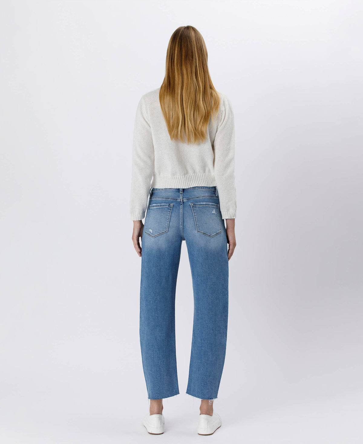 High Rise Barrel Jeans