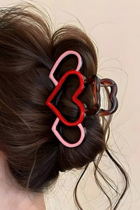 Heart Design Valentine's Day Acrylic Hair Claw Clip