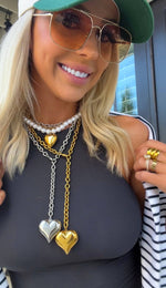 The Sofia Heart Pearl Necklace