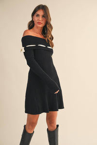 Ribbon & Romance Sweater Dress