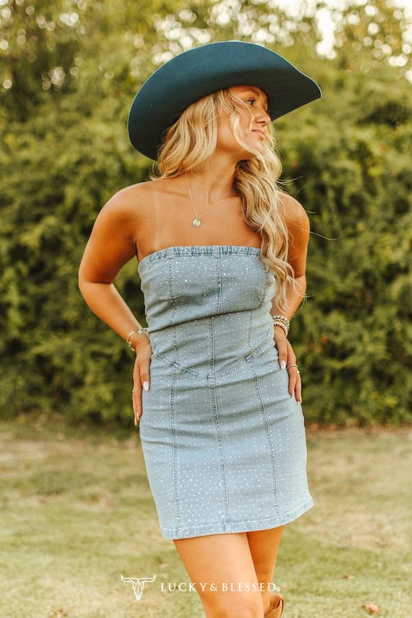 Rhinestone Rodeo Mini Dress