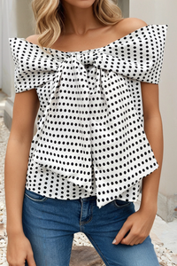 Bow About It Polka Dot Top