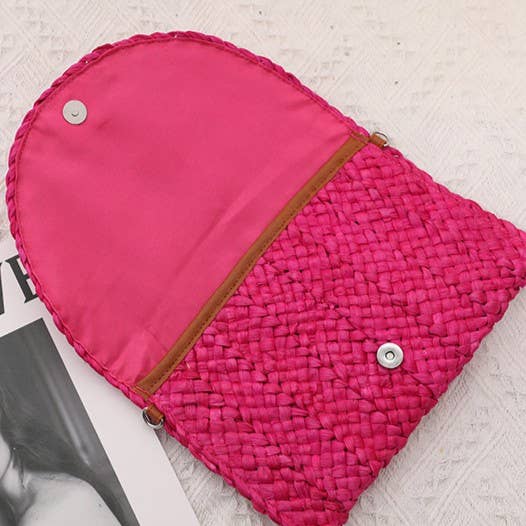 Eloise Straw Crossbody Bag