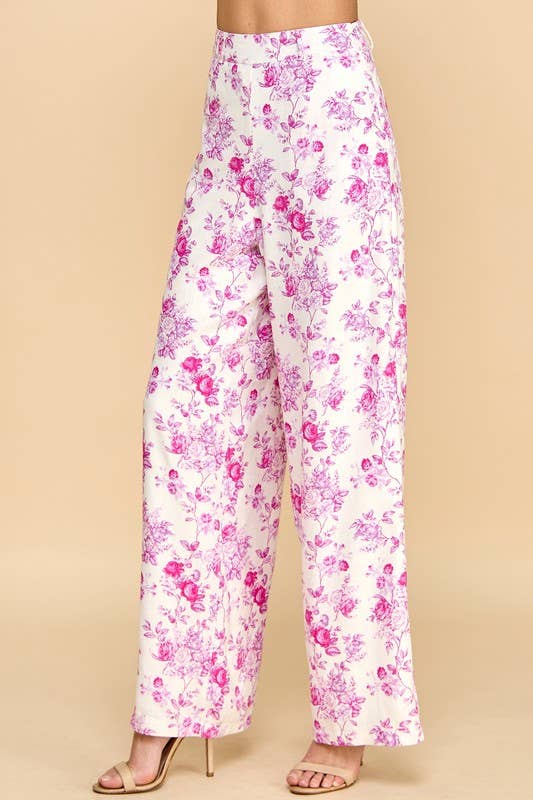 Petal Parade Wide-Leg Pants