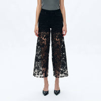Daydream Black Denim Lace Pants