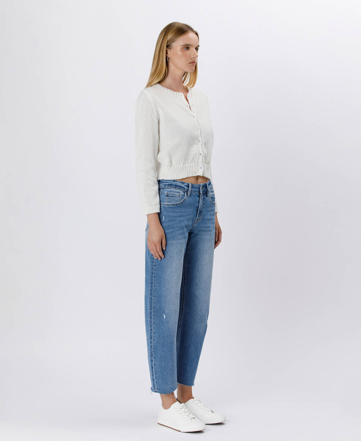 High Rise Barrel Jeans