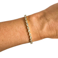 Semi Precious Pave Gold Filled Adjustable Bracelets