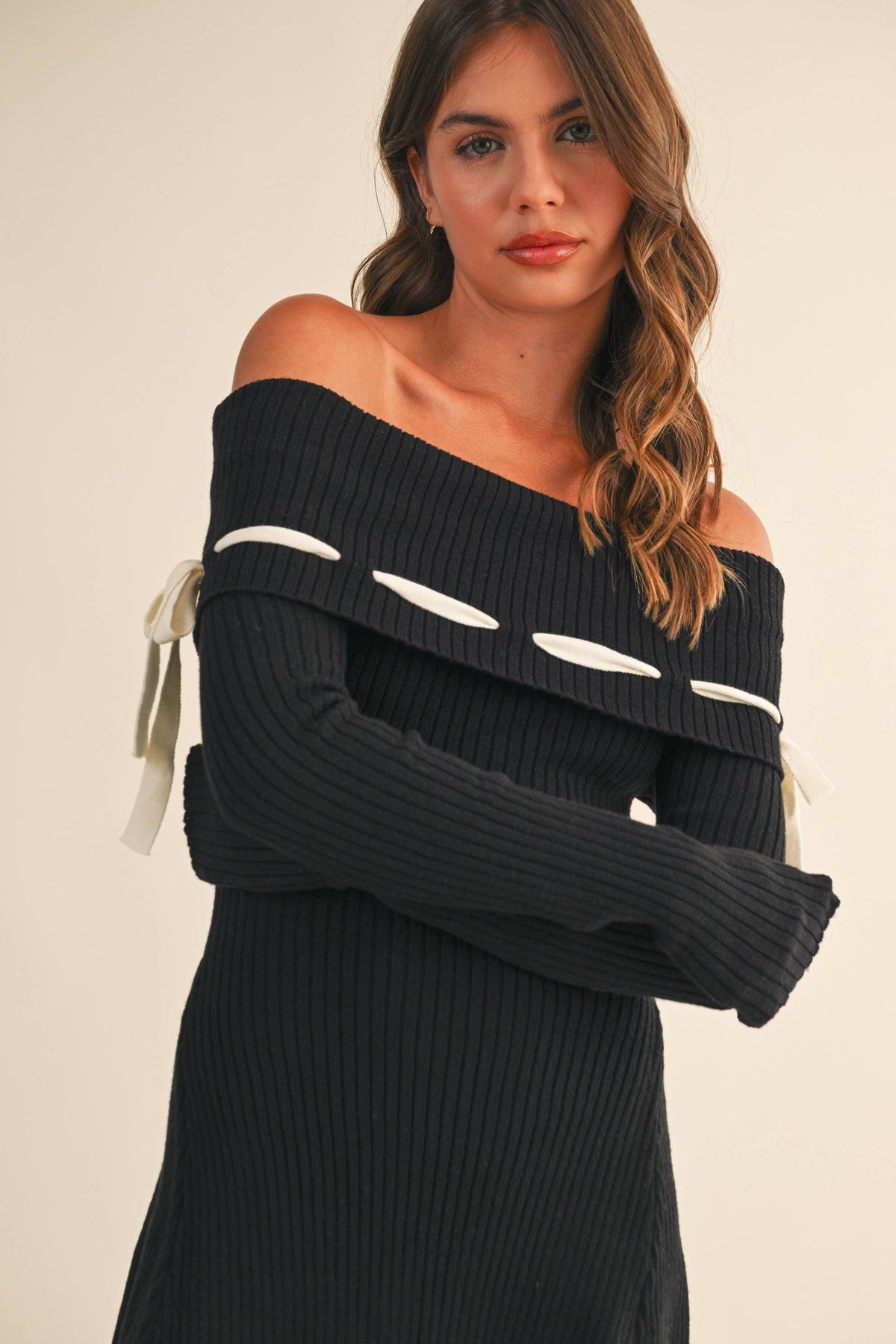 Ribbon & Romance Sweater Dress