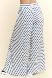 Striped Wide Leg Flowy Pants