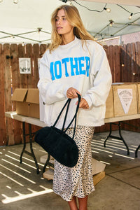 Cool Mom/Mother Reversible Mockneck Sweatshirt