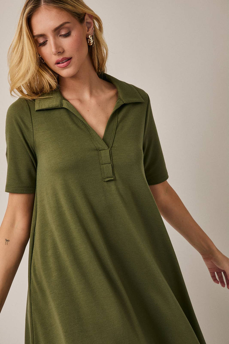 Merlot Moments Polo Dress