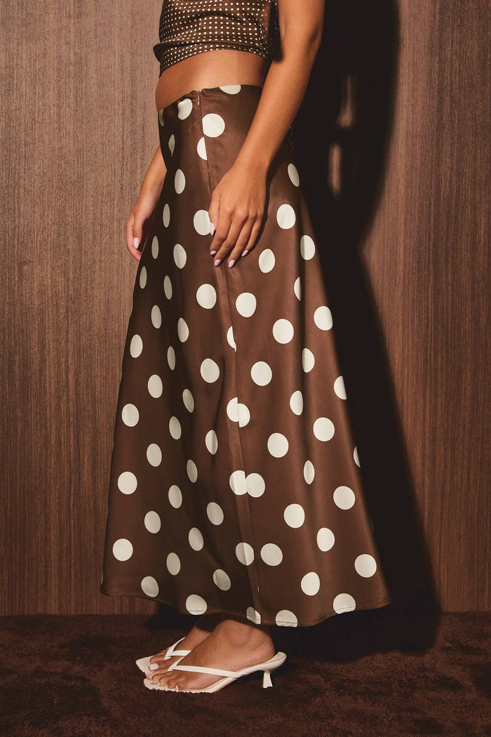 Chocolate Kisses Maxi Skirt