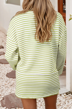 Citrus Breeze Striped Skort Set