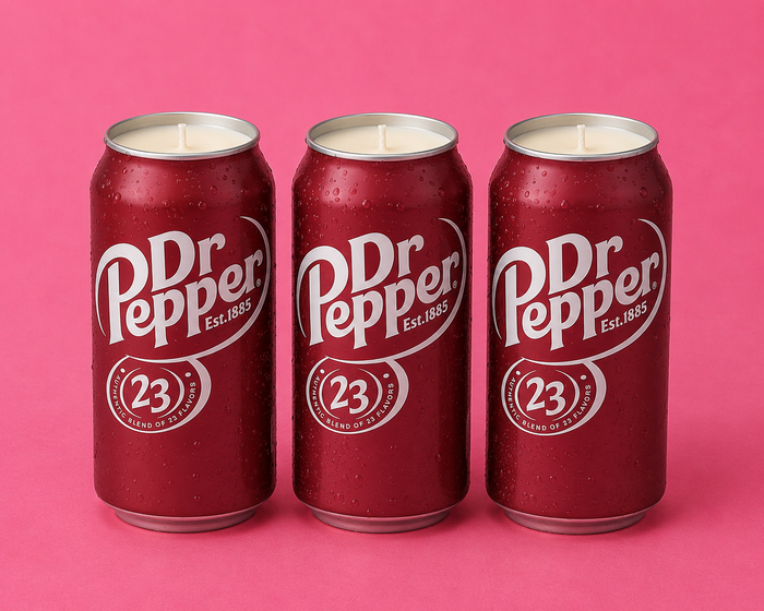 Dr. Pepper Upcycled Candle