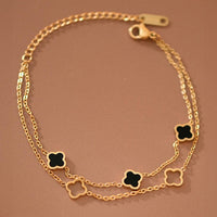 Midnight Clover Bracelet