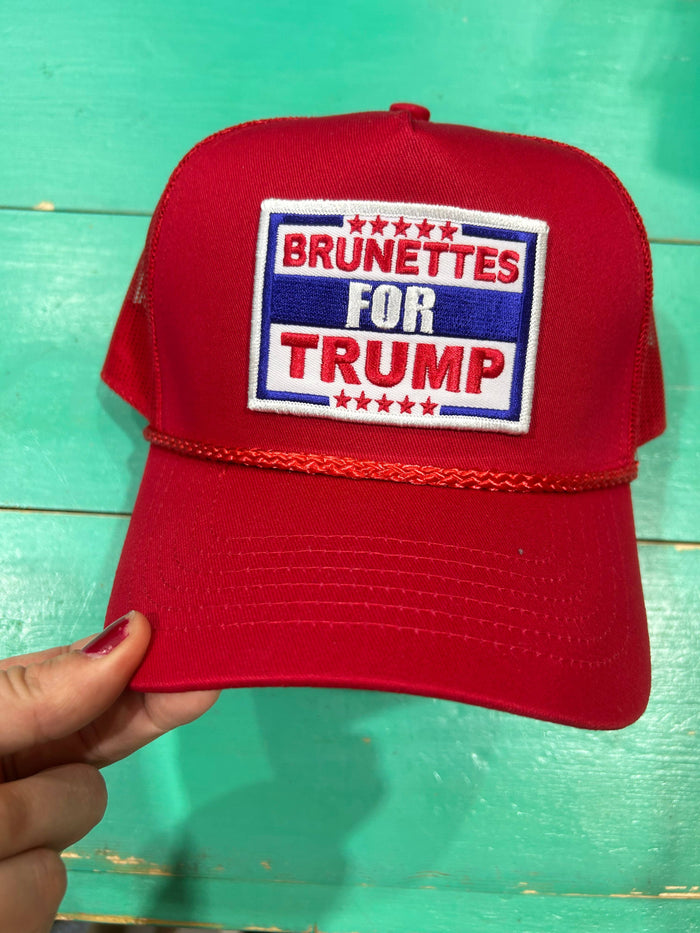Brunettes For Trump Trucker
