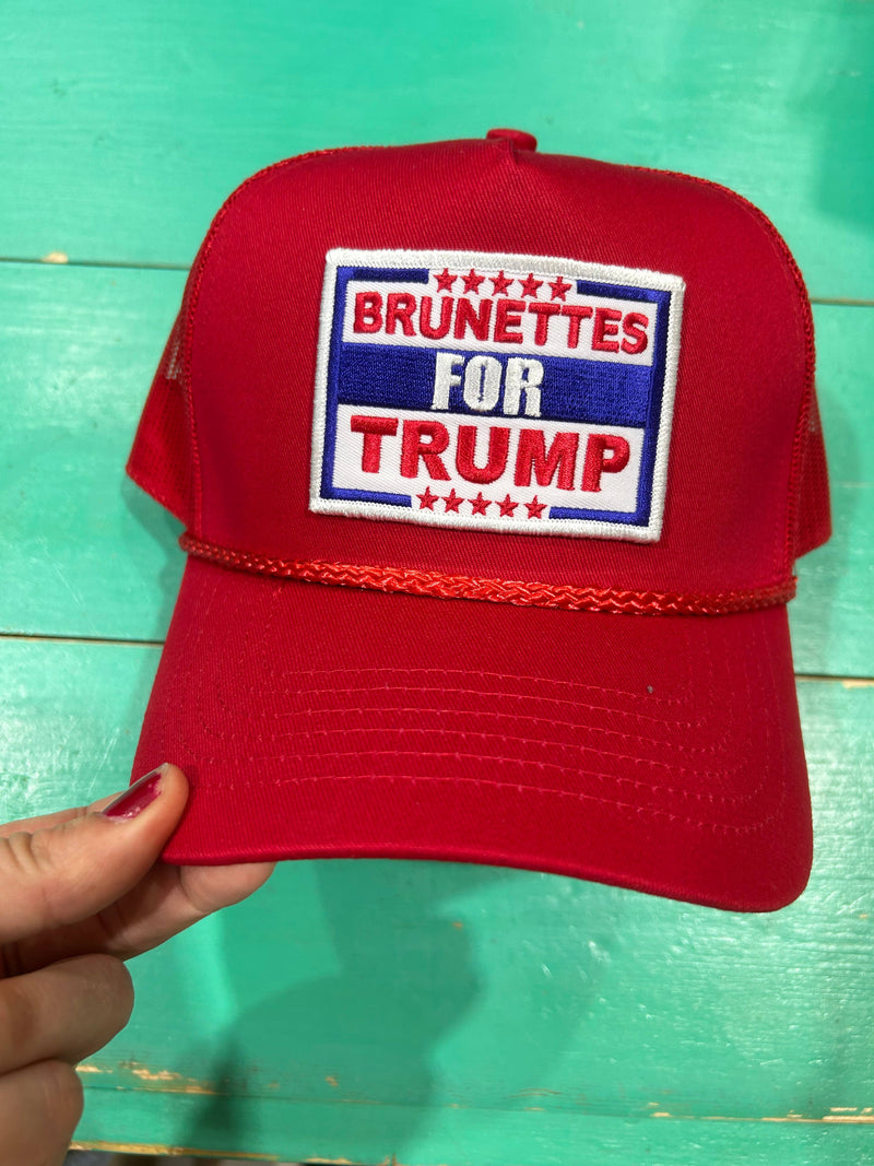 Brunettes For Trump Trucker