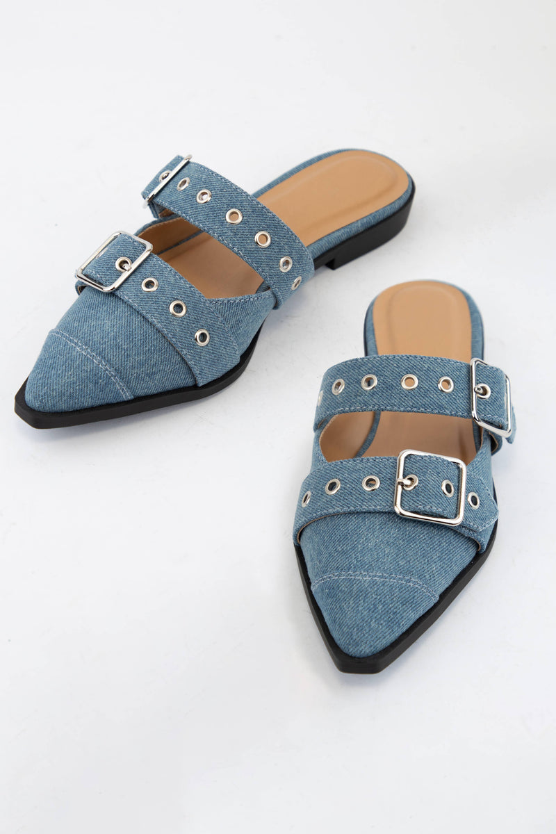 The Boss Babe Buckle Mules