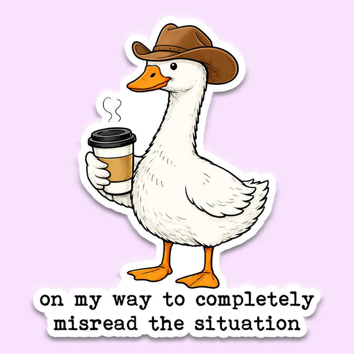 Funny Goose Sticker Sticker