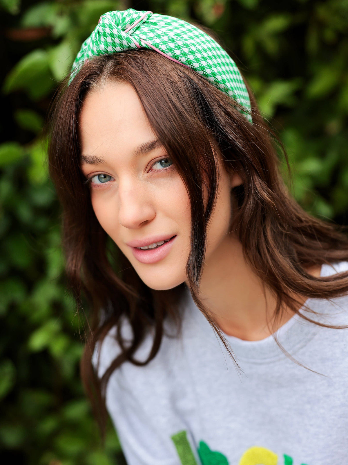 Houndstooth Knotted Headband