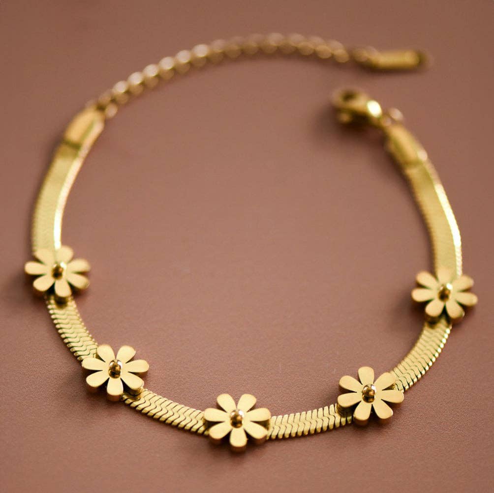 Golden Daisy Drift Bracelet