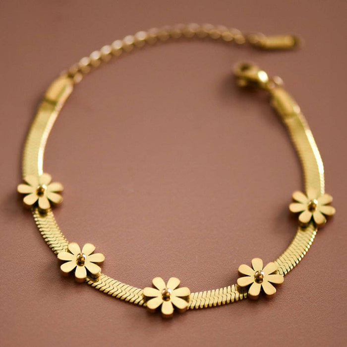 Golden Daisy Drift Bracelet