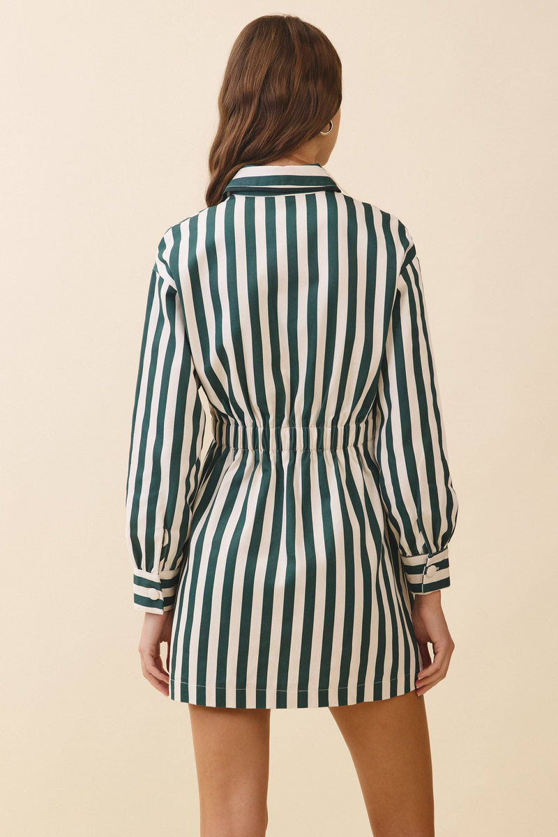Greenwich Stripe Mini Dress